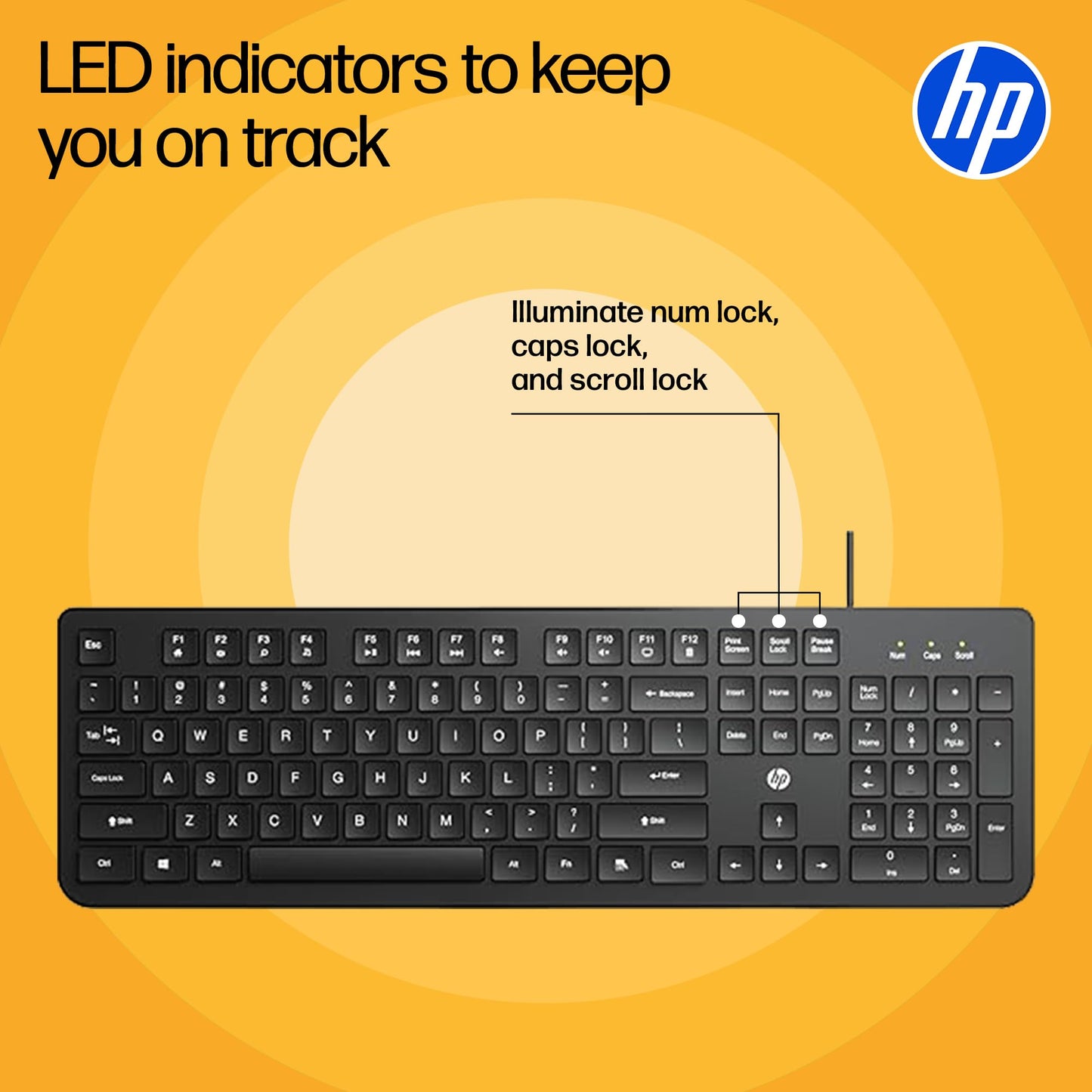HP KM120 Wired Mouse and Keyboard Combo (AB3D0AA)