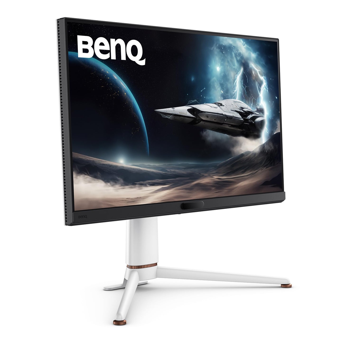 BenQ MOBIUZ EX271Q 27” 2K QHD 180Hz Gaming Monitor, 1ms GtG, AMD FreesSync Premium, DP 1.4, HDMI 2.0, 65W USB-C, 95% P3, Height Adjust, KVM, AI Color Adjustment, Remote Controller (White)