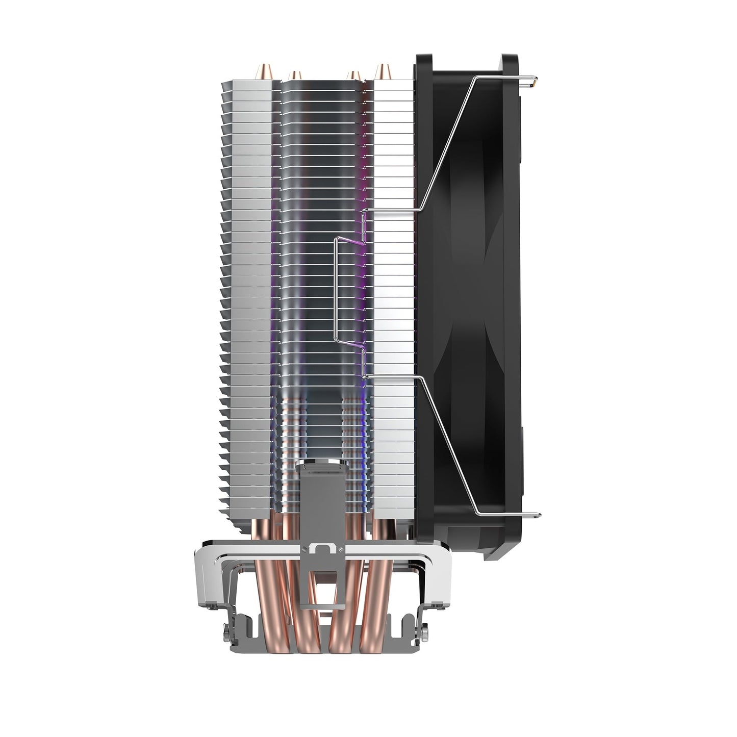 Ant Esports ICE C400 CPU Cooler/CPU Fan with Rainbow LED Fan - Black | Support Intel LGA 1700 / 115X / 1200 & AMD AM5 / AM4 / AM3+ / AM3 / AM2+ / AM2 / FM2+ / FM2 / FM1