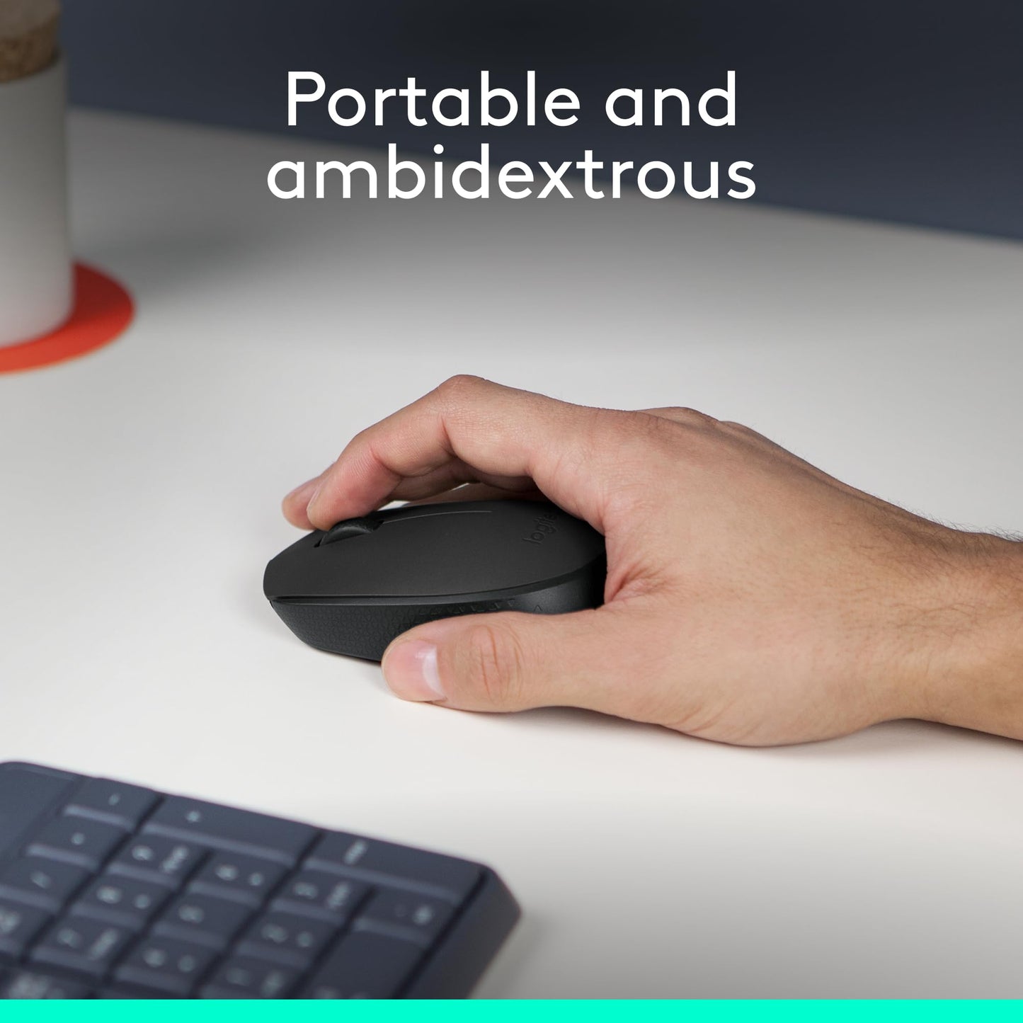 Logitech M170 2. 4GHz Wireless 3-Button Optical Scroll Mouse w/Nano USB Receiver (Black)