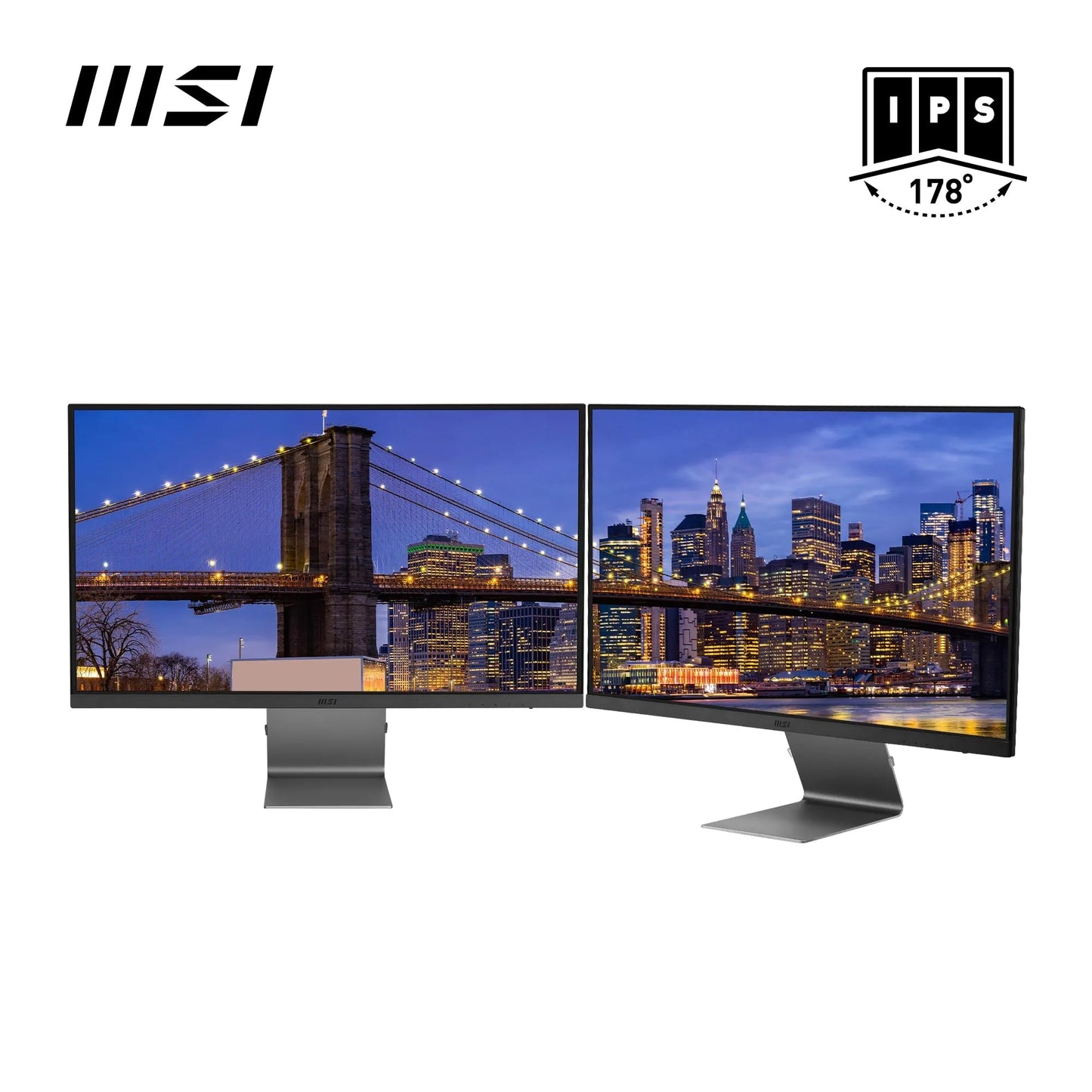 MSI Modern MD271UL 27 Inch 4K Uhd Professional Productivity Monitor 3840 x 2160 IPS Panel, Eye-Friendly Screen, 99% DCI-P3/139% SRGB Colour Gamut - 2X HDMI 2.0b, DP 1.2a, USB Type-C (65W PD), Silver