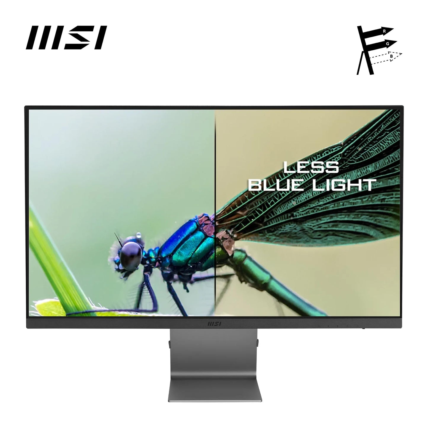 MSI Modern MD271UL 27 Inch 4K Uhd Professional Productivity Monitor 3840 x 2160 IPS Panel, Eye-Friendly Screen, 99% DCI-P3/139% SRGB Colour Gamut - 2X HDMI 2.0b, DP 1.2a, USB Type-C (65W PD), Silver