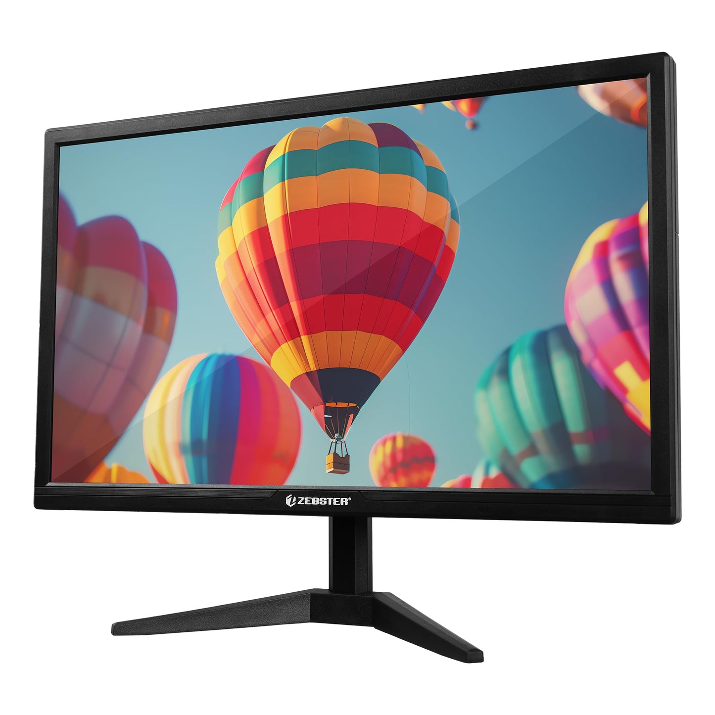 ZEBSTER GV120 20 Inch (50.8 cm) LED Monitor with Dual HDMI & VGA Input, HD+ 1600 x 900, 250nits Brightness, 16.7M Colors, 16:9 Aspect Ratio, Wall Mountable