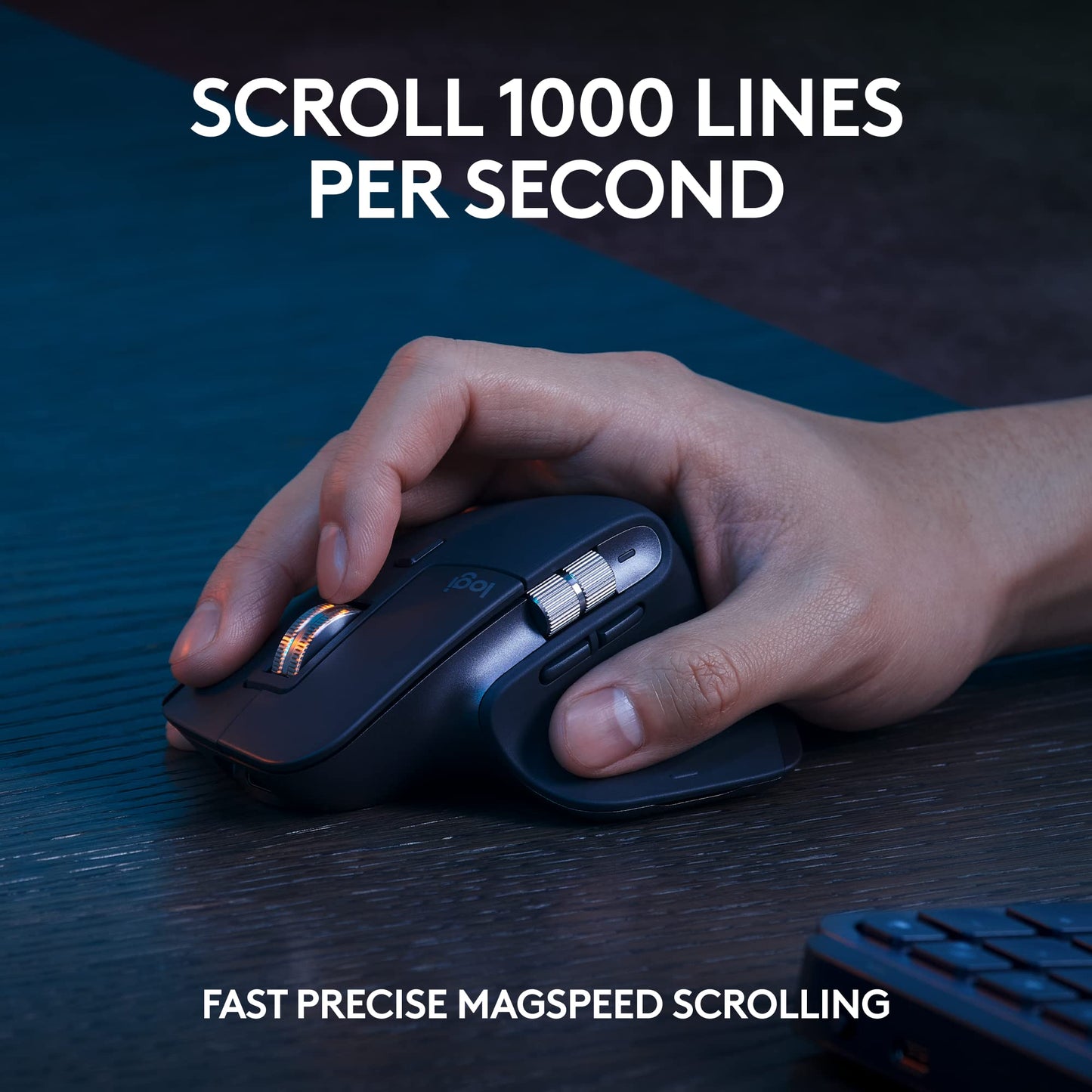 Logitech MX Keys S Combo - Performance Wireless Keyboard and Mouse with Palm Rest, Customisable Illumination, Fast Scrolling, Bluetooth, USB C, for Windows, Linux, Chrome, Mac