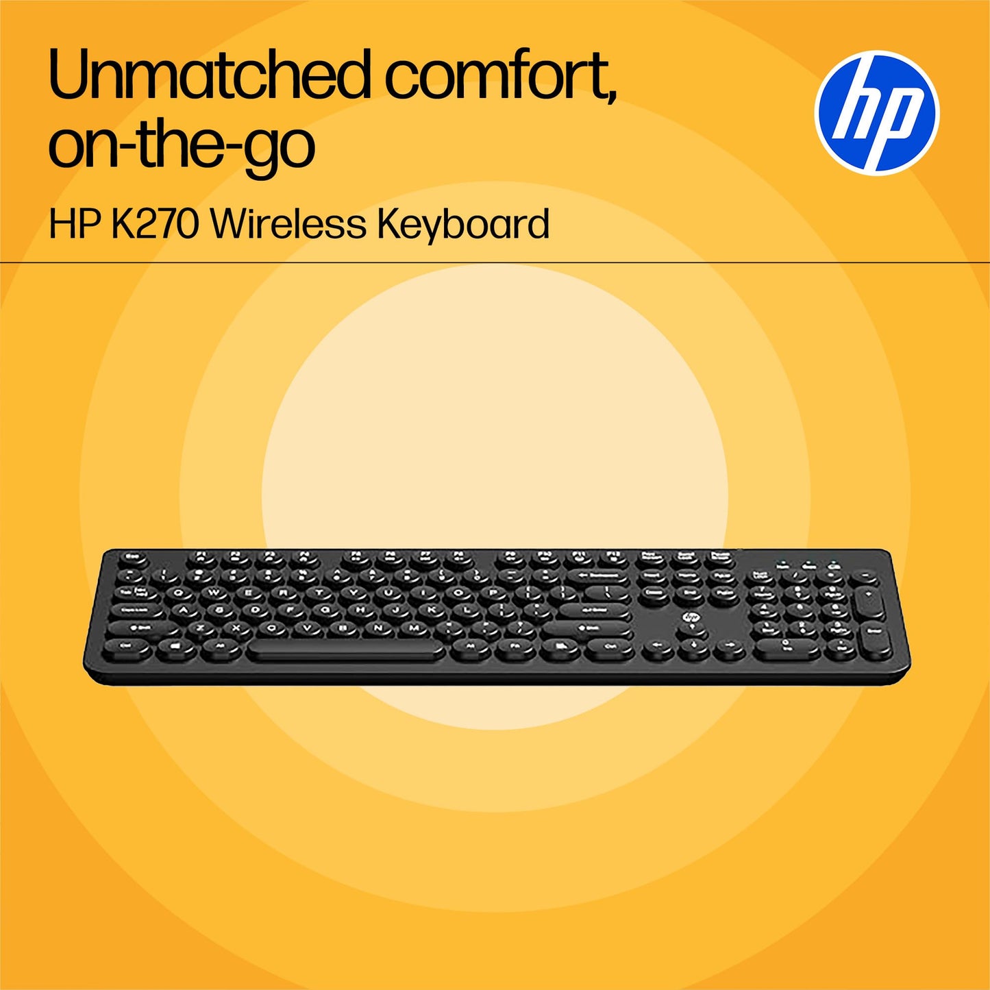 HP K270 Wireless Keyboard, Black