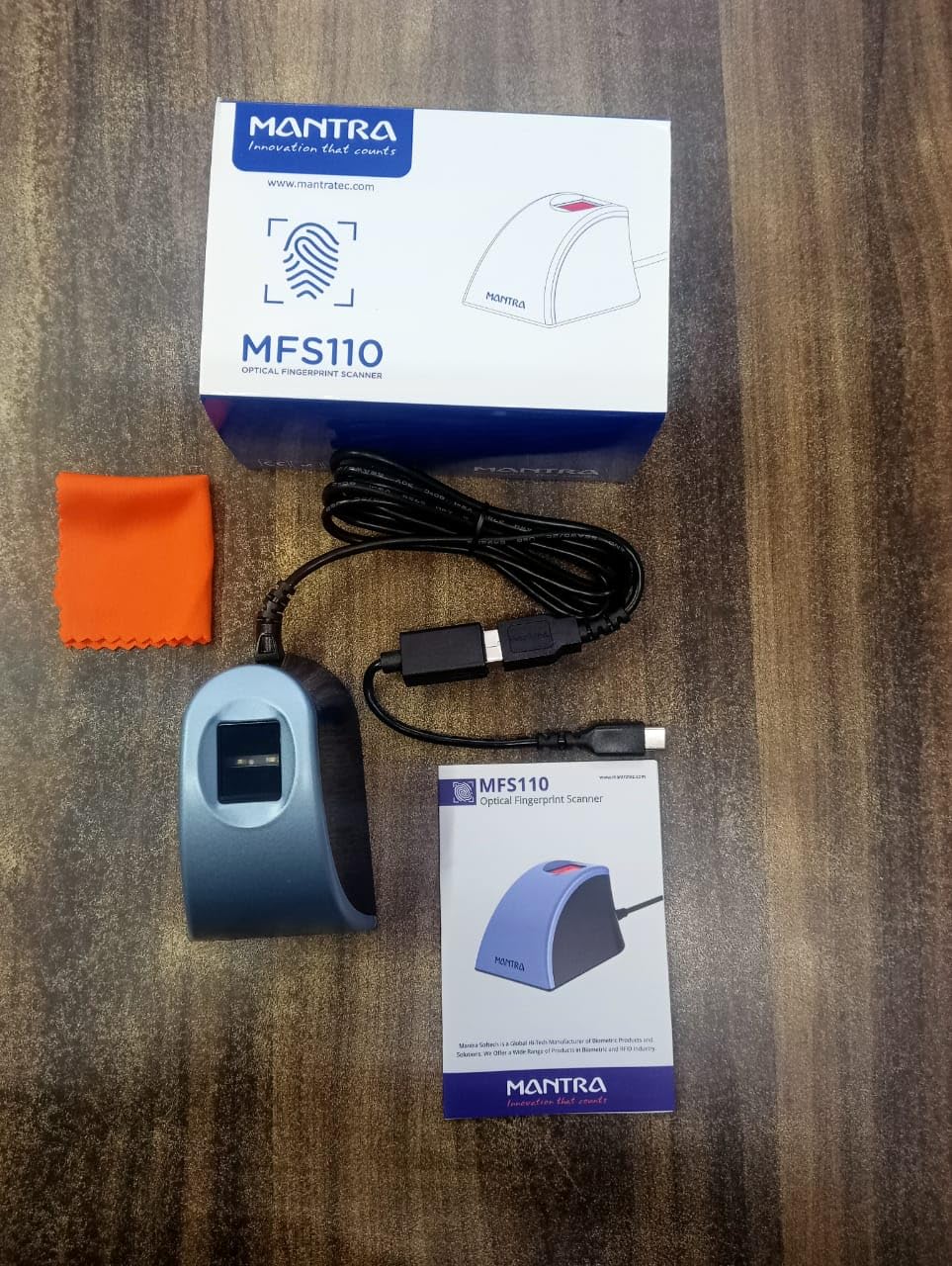 Mantra MFS 110 L1 with 3 Years Warranty 5 Year RD Service Biometric for Aadhaar Mahaveer Digital Solutions Mantra MFS 110 L1 Biometric Single Fingerprint Scanner | Aadhaar Authentication DeviceMV-01
