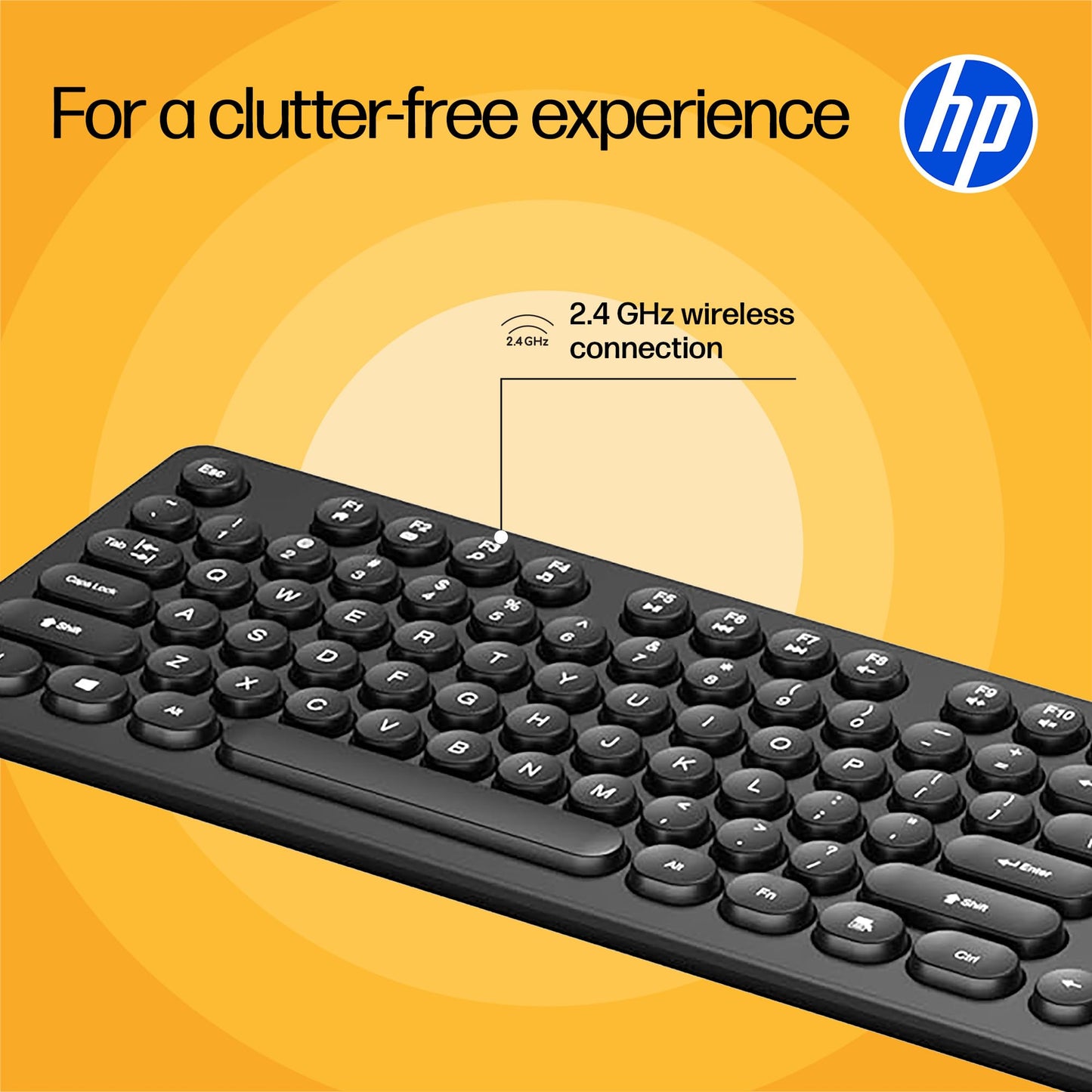 HP K270 Wireless Keyboard, Black