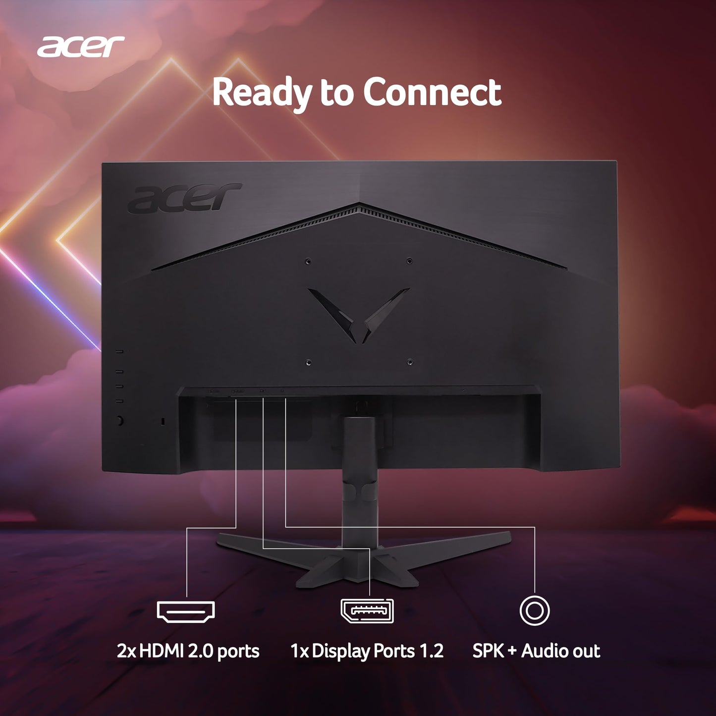 Acer Nitro VG240Y X1 23.8 Inch IPS Full HD Backlit LED Gaming Monitor I 0.5 MS Response I 200Hz Refresh Rate I SRGB 99%, HDR 10 I 2xHDMI, 1xDP I Stereo Speakers I AMD FreeSync Premium I Eye Care