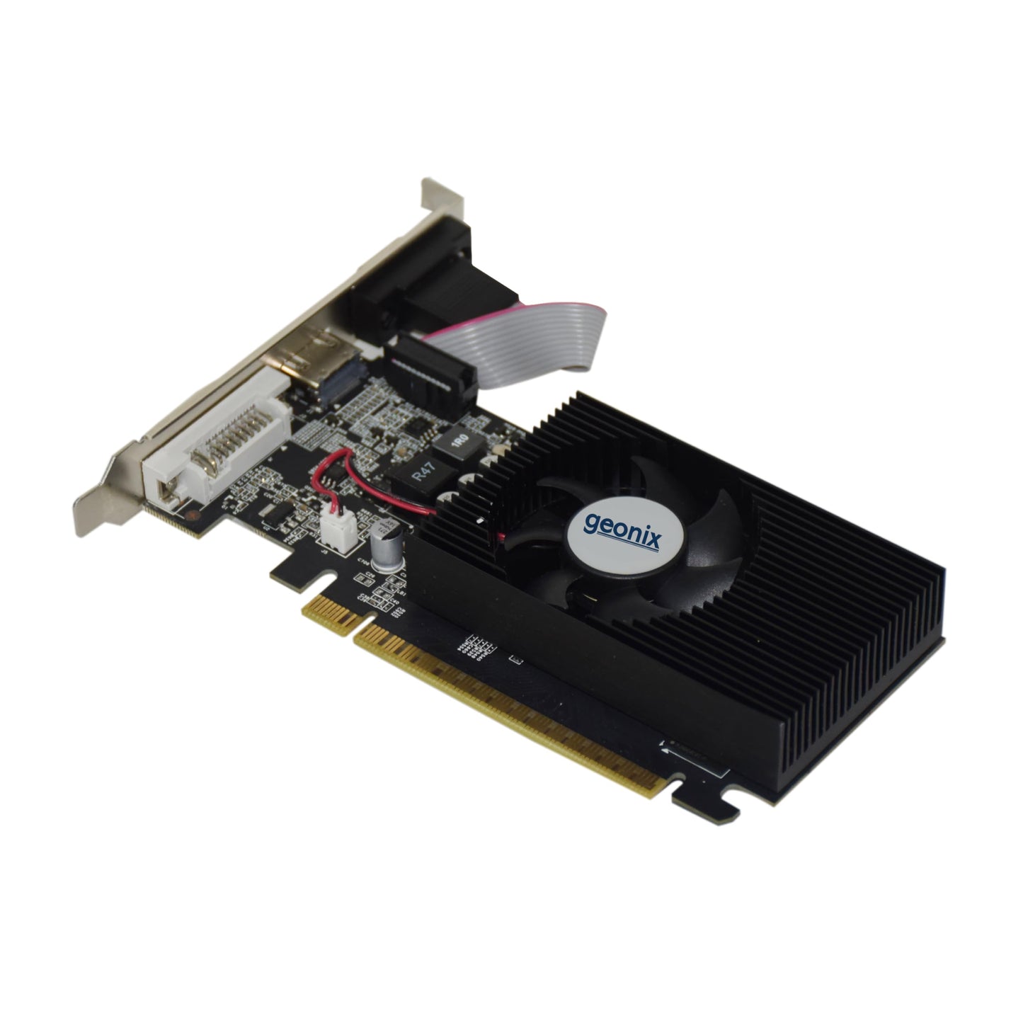 GEONIX GEFORCE GT 730LP 4GB DDR3 Graphic Card | 64bit Dual Slot | Multiple Outputs- VGA, HDMI, DVI | Support PCI-e2 Profile