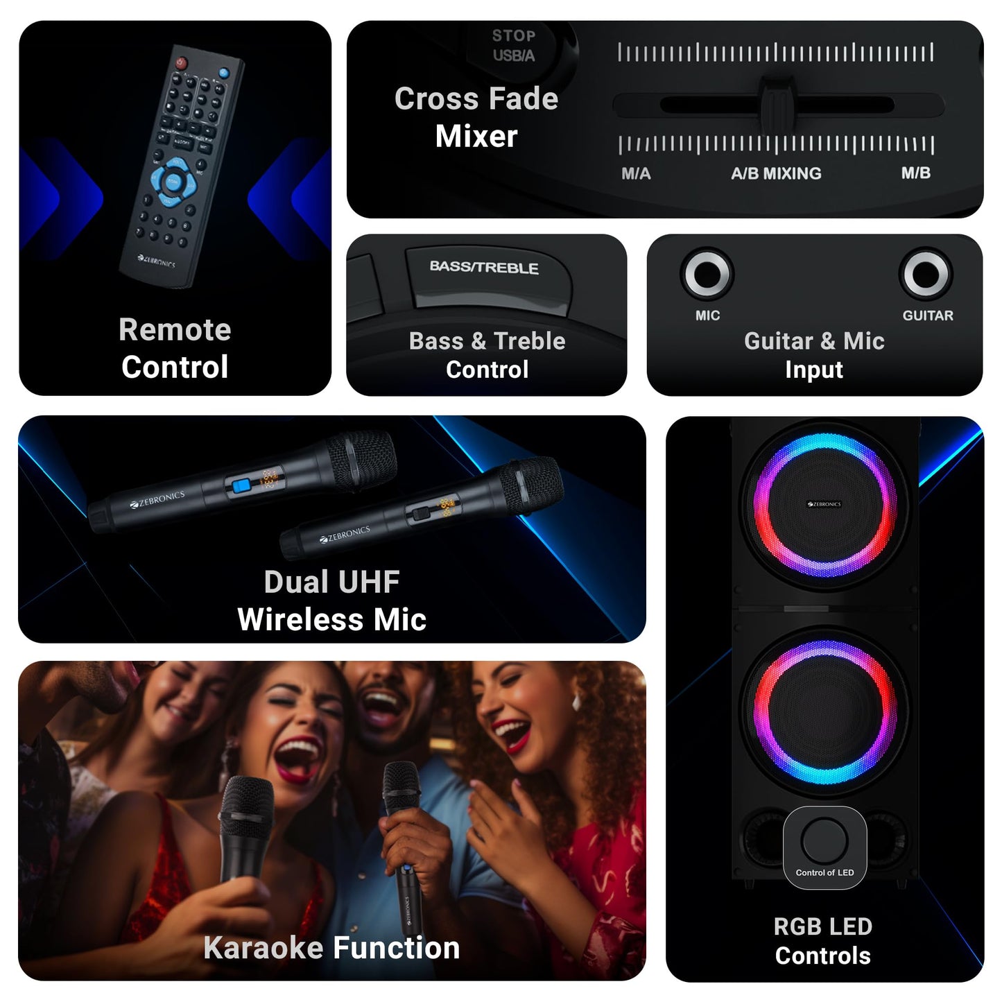 ZEBRONICS Knock Pro Party DJ Speaker