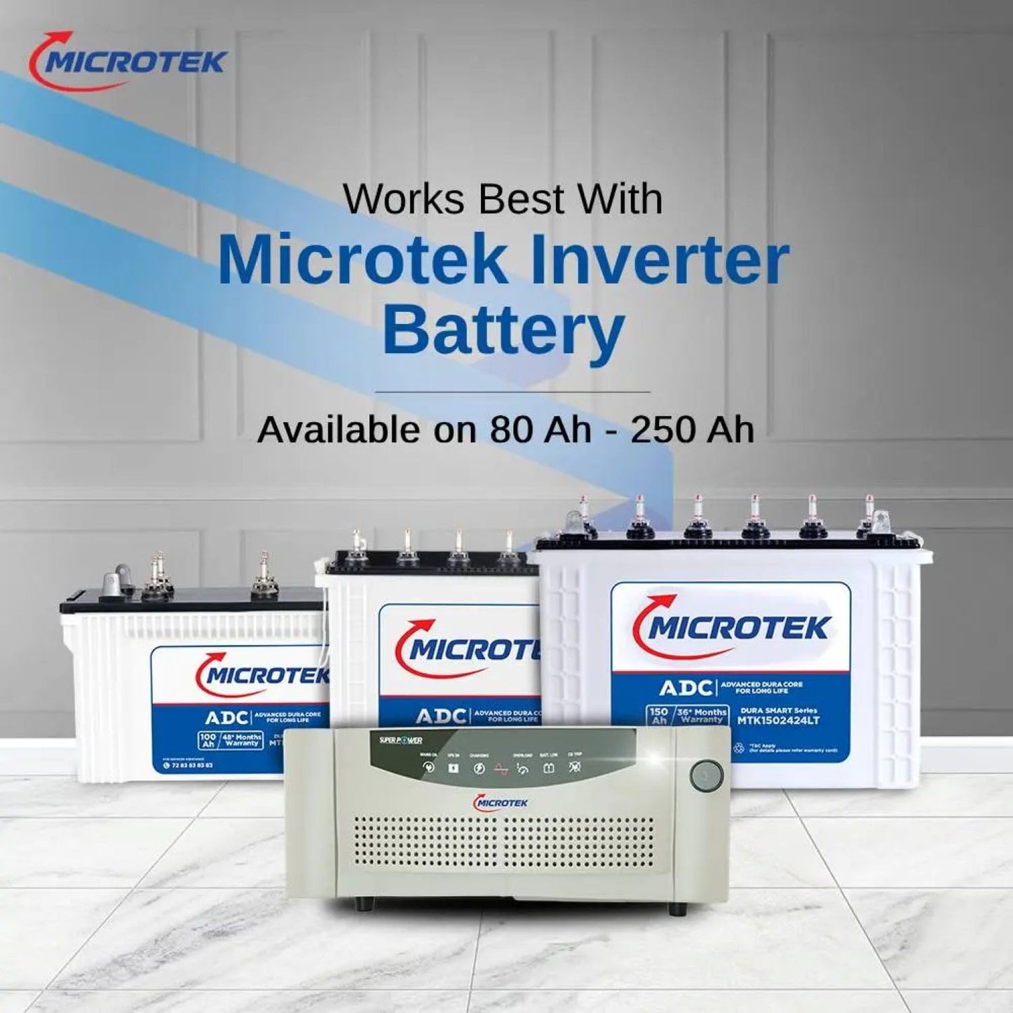 Microtek Super Power 1100VA Digital UPS (12V) DG – Advanced Backup Support 1 Battery with 2 Year Warranty for Home, Office & Shops