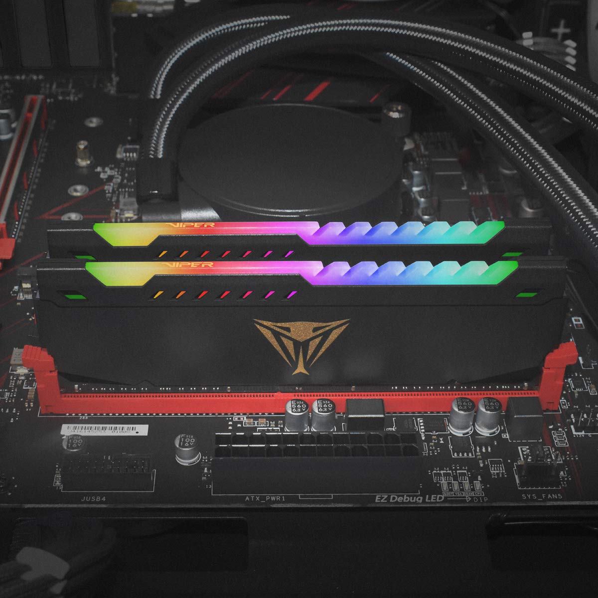 Patriot Memory Viper Steel RGB DDR4 32GB (2 x 16GB) 3600MHz Kit PVSR432G360C0K