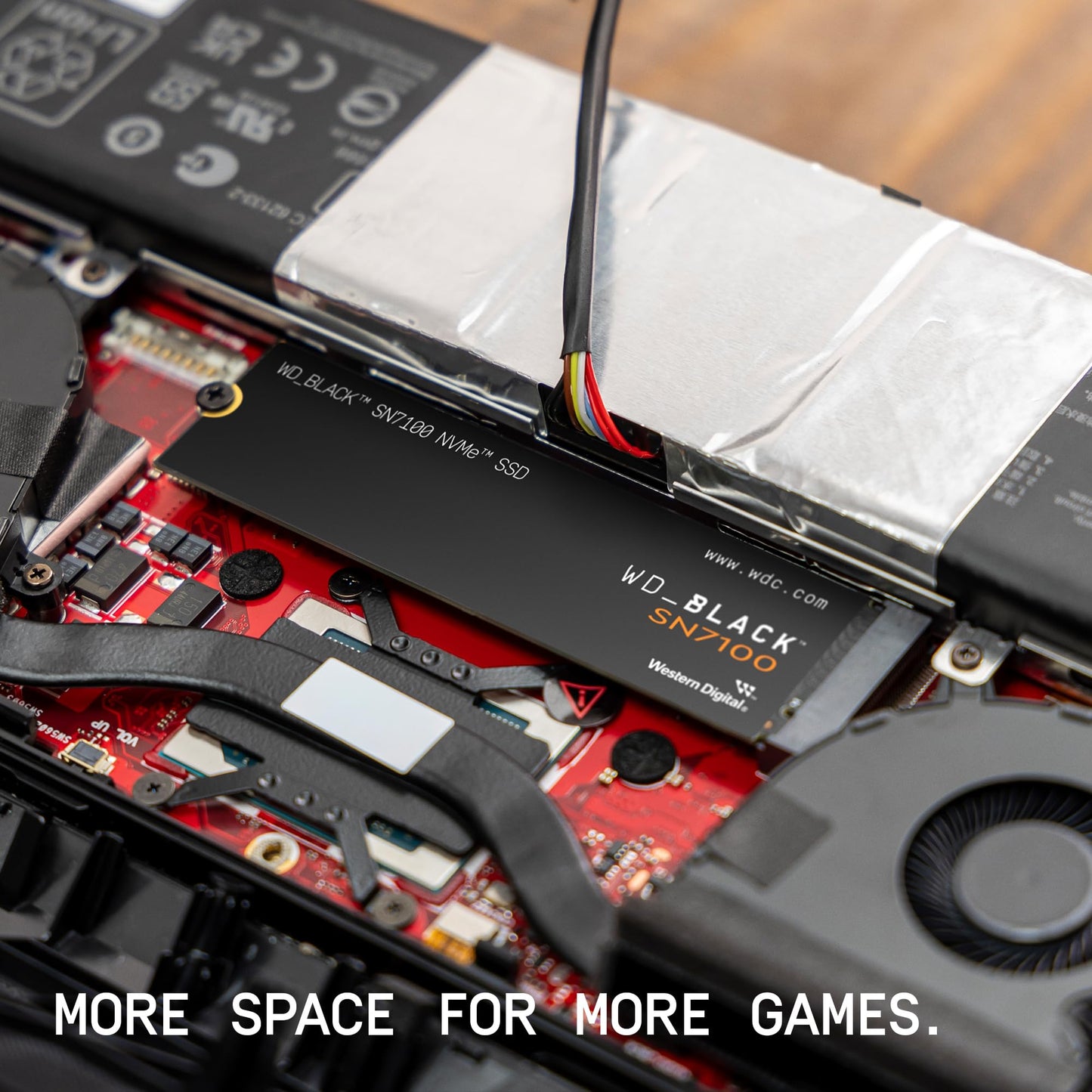 WD_Black SN7100 NVMe 2TB, Upto 7250 Mb/s, PCIe Gen 4 NVMe M.2 (2280), Gaming Storage, Internal Solid State Drive (SSD)