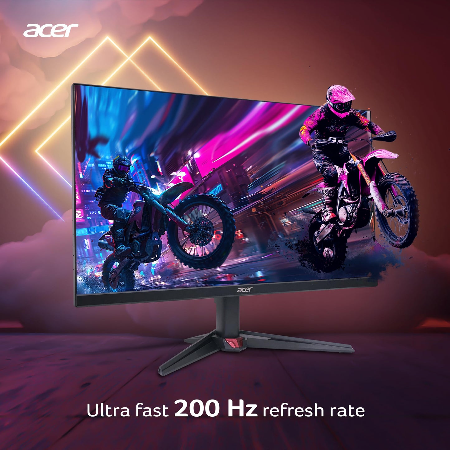 Acer Nitro VG240Y X1 23.8 Inch IPS Full HD Backlit LED Gaming Monitor I 0.5 MS Response I 200Hz Refresh Rate I SRGB 99%, HDR 10 I 2xHDMI, 1xDP I Stereo Speakers I AMD FreeSync Premium I Eye Care