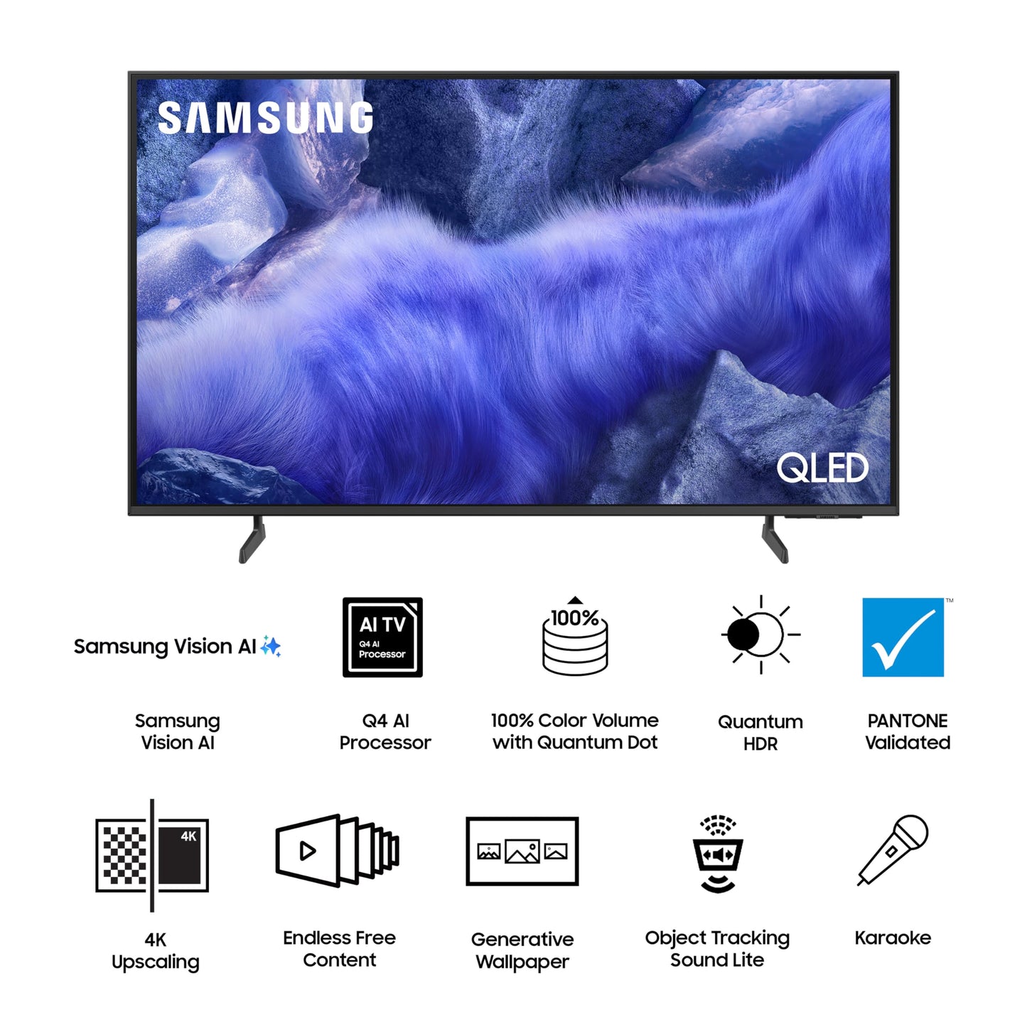 Samsung 138 cm (55 inches) Vision AI 4K Ultra HD Smart QLED TV