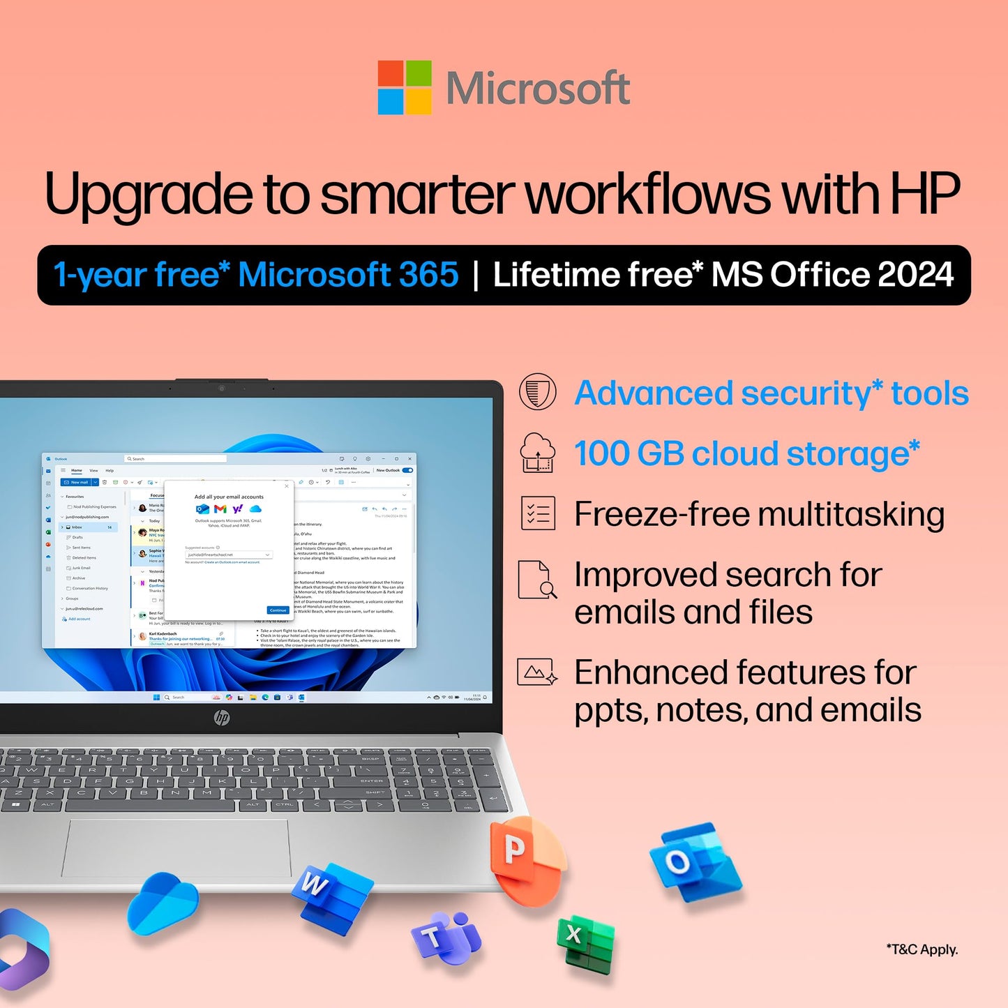 HP 15, 13th Gen Intel Core i5-1334U Laptop (16GB DDR4,512GB SSD) Anti-Glare, Micro-Edge,15.6''/39.6cm, FHD, Win11,M365,Office24, Silver,1.59kg, Iris Xe Graphics,FHD Camera w/Privacy Shutter, fd0577TU