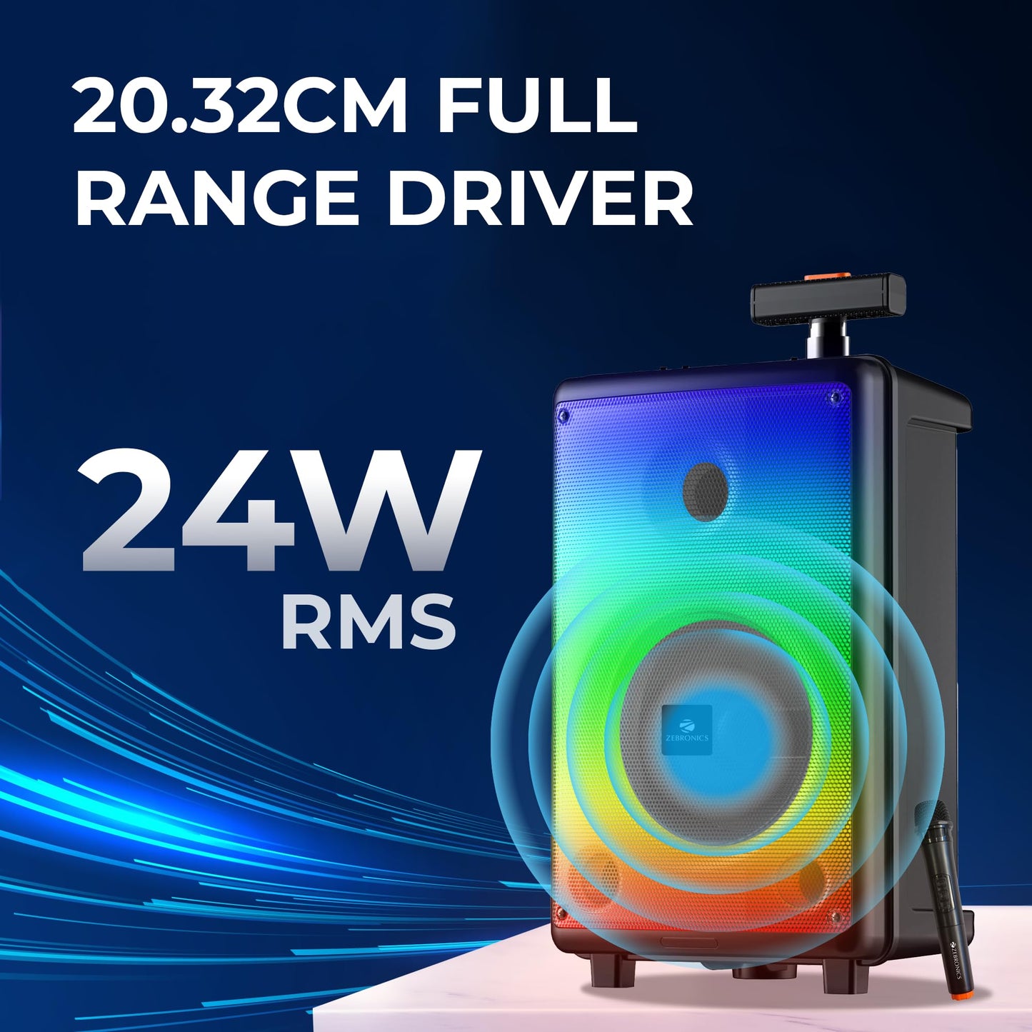 Zebronics Thump 111 Trolley Speaker with Bluetooth