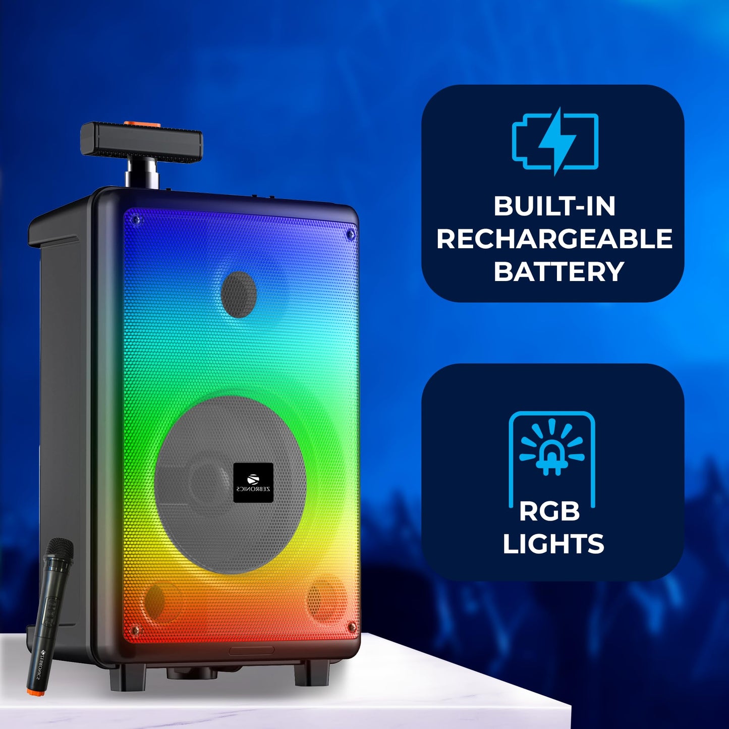 Zebronics Thump 111 Trolley Speaker with Bluetooth
