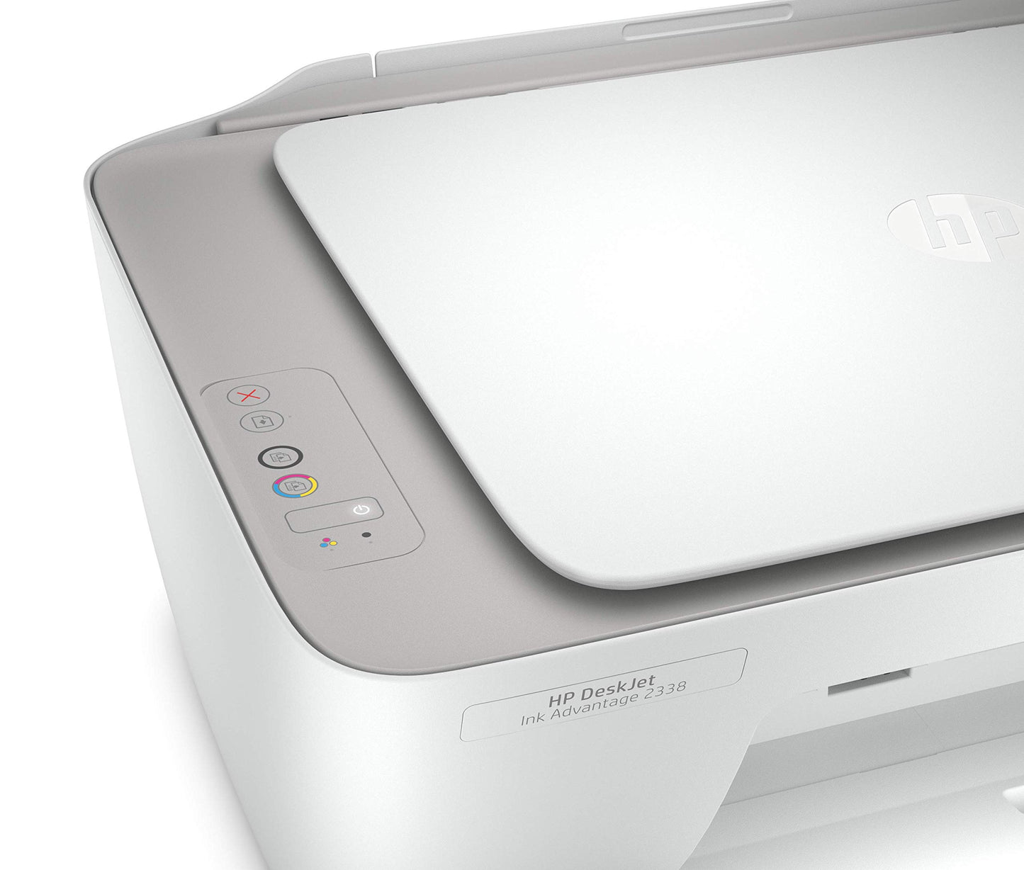 HP DeskJet Ink Advantage 2338 All-in-One Printer, Print, Copy, Scan, Hi-Speed USB 2.0, Up to 7.5/5.5 ppm (Black/Color), 60-Sheet Input Tray, 25-Sheet Output Tray, 1000-page Duty Cycle, Color, 7WQ06B
