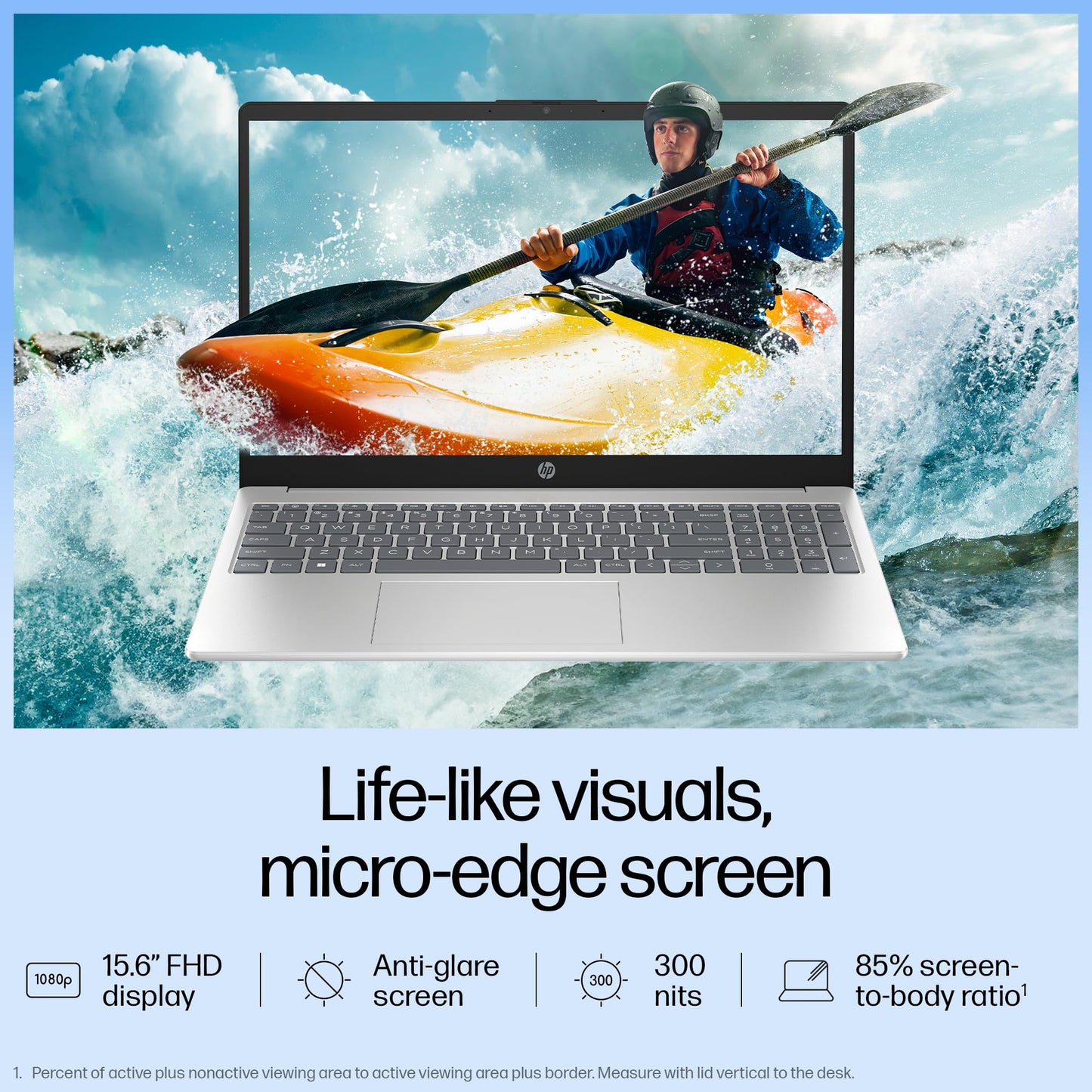 HP 15, Intel Core Ultra 5 125H Laptop (16GB DDR5,1TB SSD) IPS, Anti-Glare, Micro-Edge, 15.6''/39.6cm, FHD, Win11,M365 Basic(1yr),Office Home24,Silver,1.65kg, FHD Camera w/Shutter, Backlit, fd1255TU