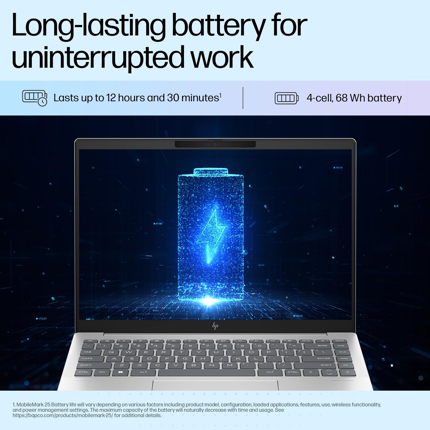 HP Pavilion Plus, Enhanced by AI, Intel Core Ultra 5 125H, 14-inch, WQXGA, 16GB LPDDR5x, 512GB SSD, Intel Arc Graphics, 5MP IR Camera/w Privacy Shutter, Backlit KB (Win 11, Silver, 1.44 kg) ew1074TU