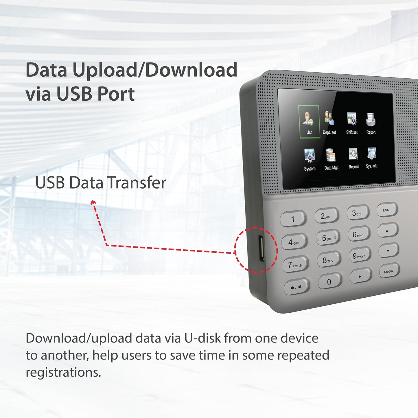 ZKTeco LX50 Biometric Fingerprint Time Attendance Clock | Employee Check-in Recorder with Built-in SSR Excel Software | 500 Users Capacity | No Monthly Fees (Silver)