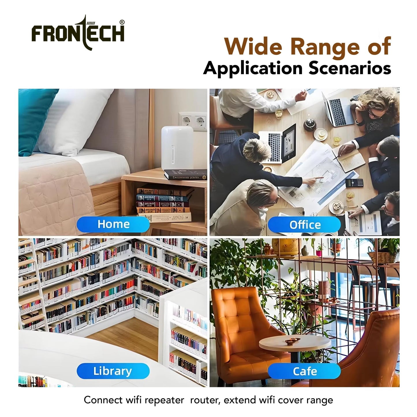 Frontech 4G WiFi Router (5G SIM Compatible), Nano SIM Slot, 3 External Antennas, Dual Output (Wired/Wireless), 40MHz Bandwidth, High-Speed Internet for Home & Office (NC-0035)
