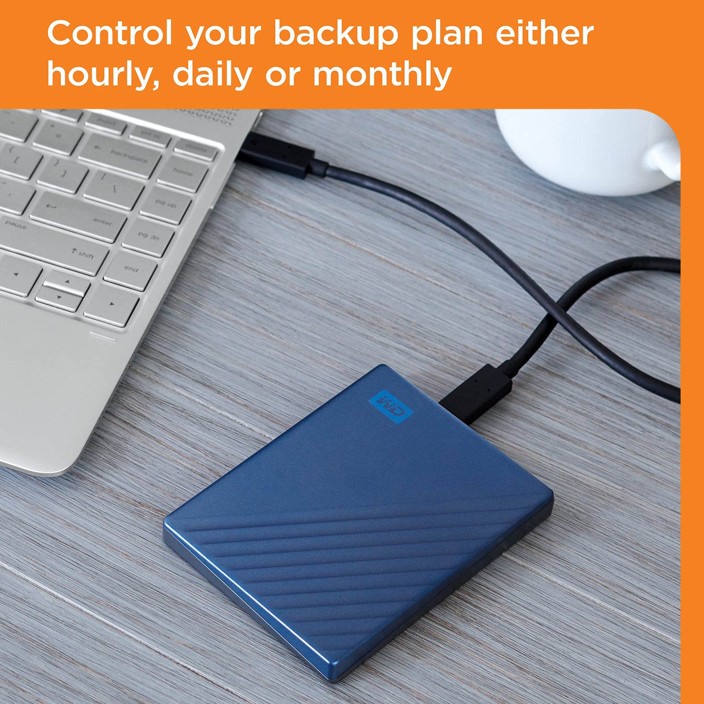 WD Western Digital My Passport Ultra 6TB Blue- Portable USB_C Hard Drive Worldwide
