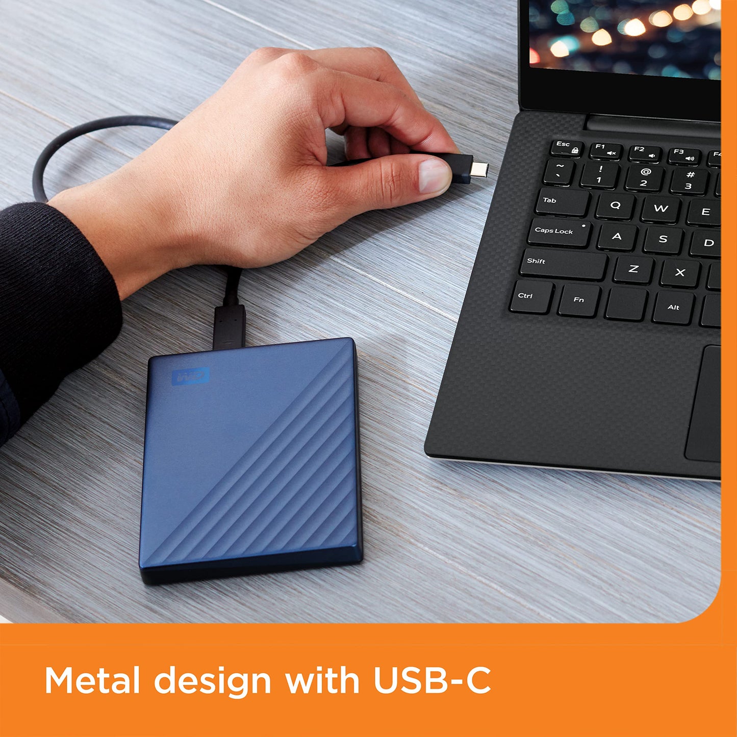 WD Western Digital My Passport Ultra 6TB Blue- Portable USB_C Hard Drive Worldwide