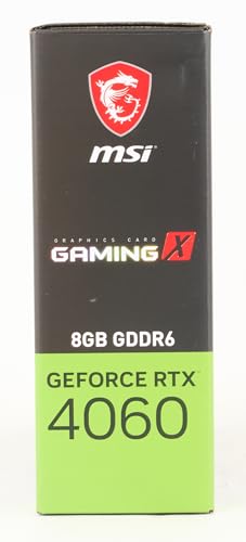 MSI Geforce RTX 4060 Ventus 2X Black 8G Oc 8Gb Gddr6 128-Bit Gaming Graphic Card, pci_e