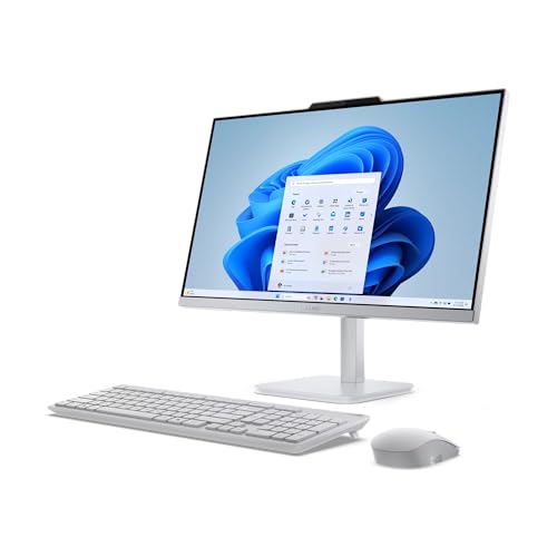 Lenovo A100 All in one Intel® N100 23.8" FHD (1920x1080) 3-Side Edgeless All-in-One Desktop (8GB/512GB SSD/Win11/MS Office 2024/5MP Camera/USB Calliope Keyboard & Mouse) F0J6005FIN
