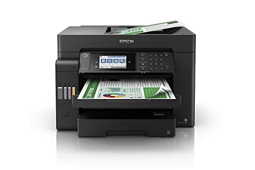 Epson EcoTank L15150 Print, Scan, Copy, Fax, ADF, Auto Duplex,WiFi,Network A3 Printer, Black, Medium