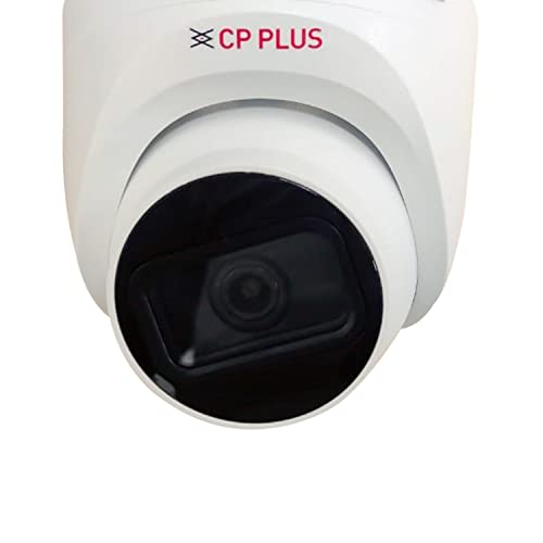 CP PLUS 5MP IR Dome Camera | 3.6mm Fixed Lens up to 20 M IR Distance | Max. 25fps@5MP (16:9 Video Output), White - CP-USC-DC51PL2-V3
