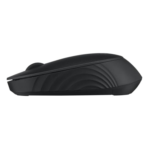 ASUS MW105 Multi-Device Wireless Bluetooth Silent Mouse, Adjustable DPI, Ambidextrous Shape, Connects Upto 3 Devices, Optical Tracking, Compatible with PC/Laptop- (Black) 48 Grams, 3 Year Warranty