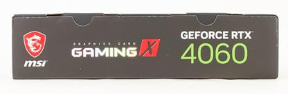 MSI Geforce RTX 4060 Ventus 2X Black 8G Oc 8Gb Gddr6 128-Bit Gaming Graphic Card, pci_e