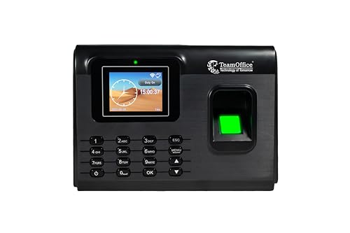 Team Office Fingerprint, Card, Wi-Fi and Cloud Based Attendance Device(Finger, Wi-Fi, Battery, Black)