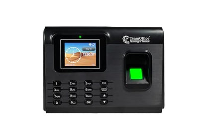 Team Office Fingerprint, Card, Wi-Fi and Cloud Based Attendance Device(Finger, Wi-Fi, Battery, Black)