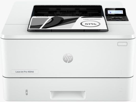 HP Laserjet Pro 4004D Wired Monochrome, Colour Laser Printers,White