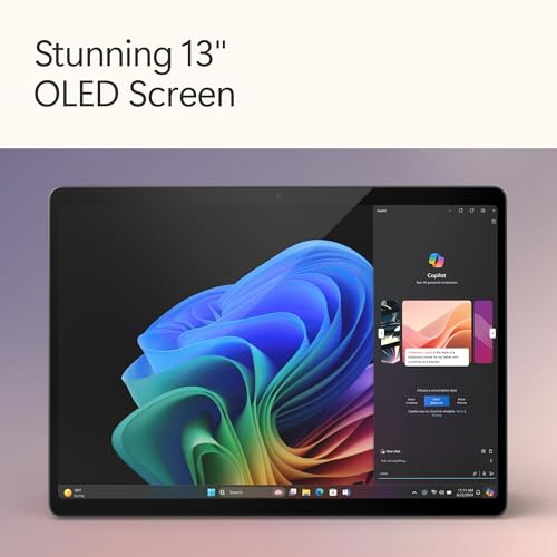Microsoft New Surface Pro (11th Edition) - Windows 11 Home Copilot + PC - 13” OLED PixelSense Touchscreen - Qualcomm Snapdragon X Elite (12 Core) - 16GB RAM - 512GB SSD - Black - ZIA-00031