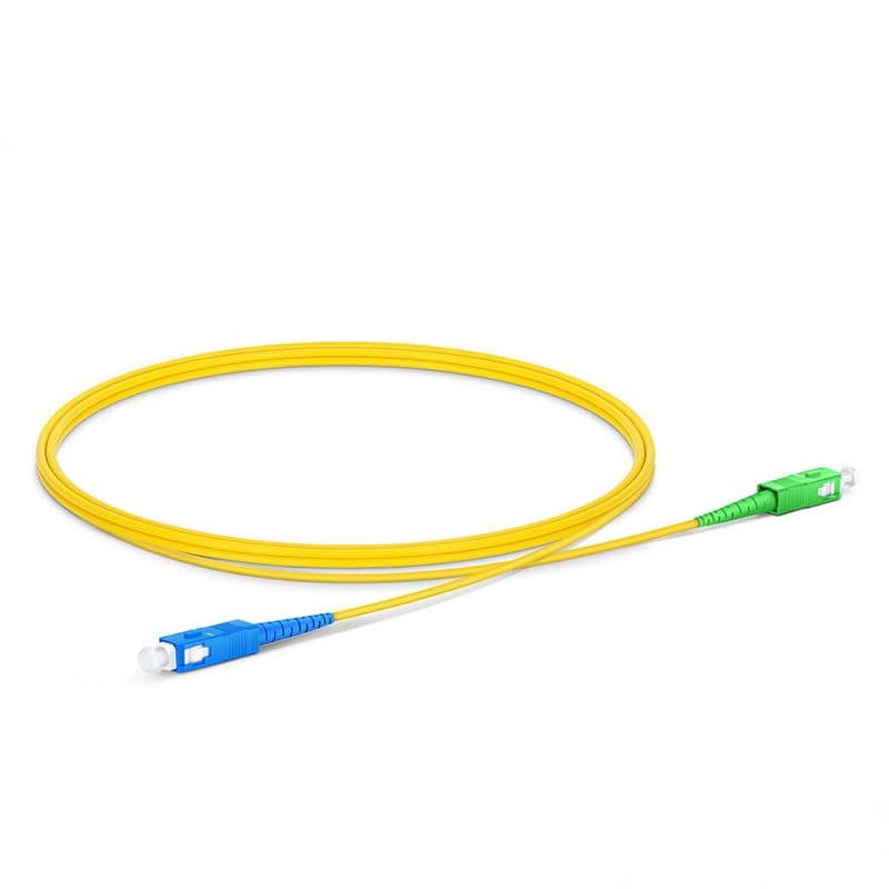 NEXTIK Simplex Single Mode SC To SC Optical Fiber Patch Cord 9/125 Jumper Cable Compatible with (FSMS SC/UPC-SC/APC) (3 Meter, 5)