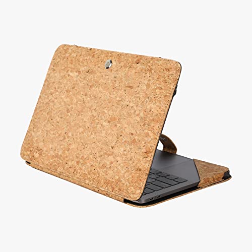 Enthopia Laptop Folio Case Compatible for HP Laptops - Vegan Leather - (HP ProBook 430 G8 Notebook PC, Plain Cork)