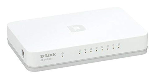 D-Link DES-1005C 5-Port 10/100 Mbps Unmanaged Switch, White