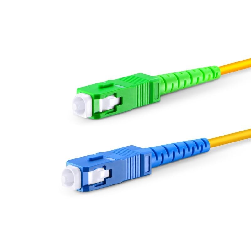 NEXTIK Simplex Single Mode SC To SC Optical Fiber Patch Cord 9/125 Jumper Cable Compatible with (FSMS SC/UPC-SC/APC) (3 Meter, 5)