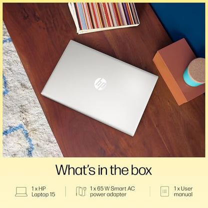 HP 15, AMD Ryzen 5 7530U Laptop (16GB DDR4,512GB SSD) Anti-Glare, Micro-Edge,15.6''/39.6cm, FHD, Win11, M365 Basic(1yr),Office Home24, Silver,1.59kg, Radeon Graphics, FHD Camera w/Shutter, fc0389AU