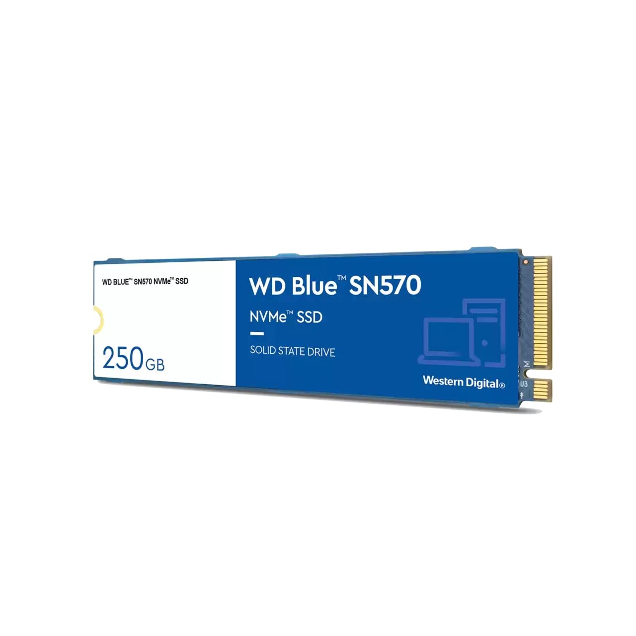 Western Digital WD Blue SN580 NVMe 1TB, Upto 4150MB/s, 5 Y Warranty, PCIe Gen 4 NVMe M.2 (2280), Internal Solid State Drive (SSD) (WDS100T3B0E)