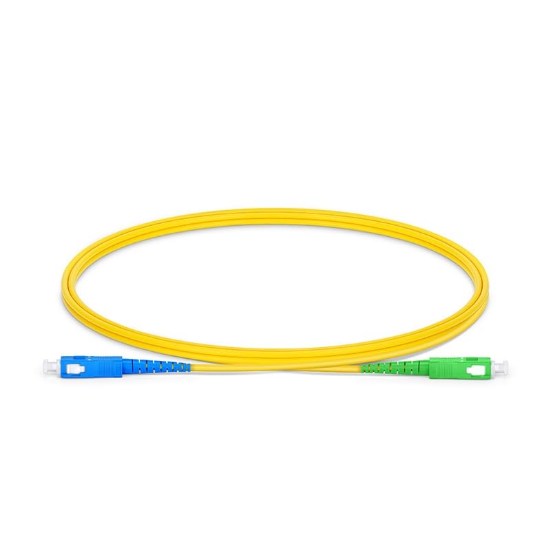 NEXTIK Simplex Single Mode SC To SC Optical Fiber Patch Cord 9/125 Jumper Cable Compatible with (FSMS SC/UPC-SC/APC) (3 Meter, 5)