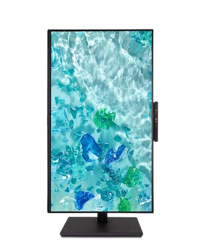 Acer B247Y D6 23.8 Inch IPS Full HD Backlit LED LCD Monitor I IR 5M Adjustable Webcam with Human Presence Detection, 120Hz, Height Adjustment and Pivot, HDMI, VGA, DP, USB 3.2 HUB I Stereo Speakers