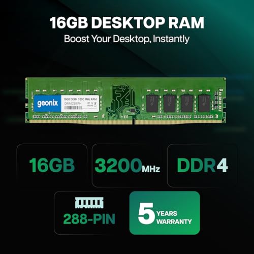 Geonix 16GB DDR4 Desktop RAM 3200 Mhz