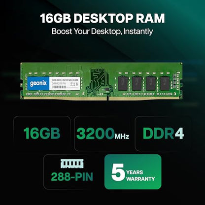 Geonix 16GB DDR4 Desktop RAM 3200 Mhz