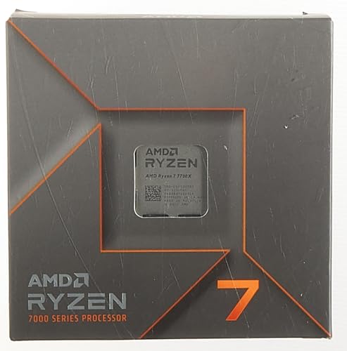 AMD 7000 Series Ryzen 7 7700X Desktop Processor 8 cores 16 Threads 40 MB Cache 4.5 GHz Up to 5.4 GHz Socket AM5, 600 Series Chipset (100-100000591WOF)